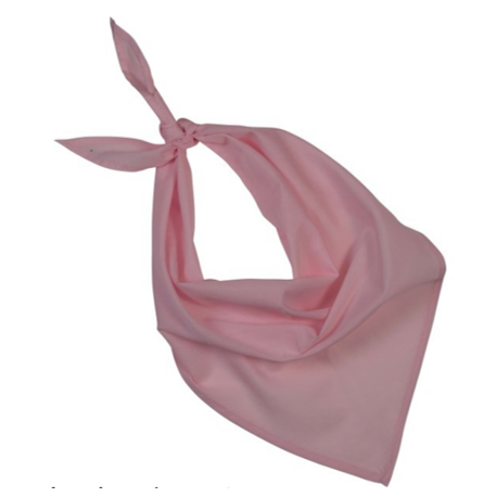 Bandana rose - tissu - 57 x 57 x 83cm