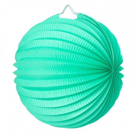 Lampion vert celadon  / papier - Diam. 20 cm