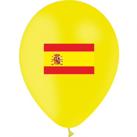 Ballon drapeau Espagne x10 - Diam. 29cm