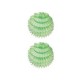 Set de 2 boules alvéolées vert pastel - papier - diam 15 cm