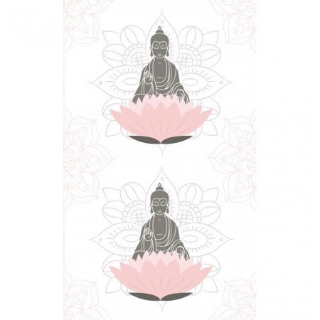 Chemin de table intissé motif Bouddha 30 cm x 5 m