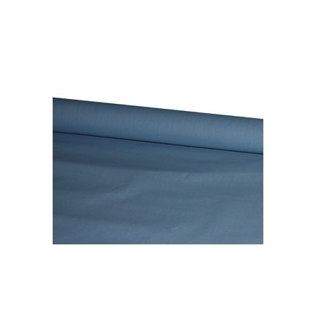 Tissu bleu coton avec ourlet - coupe de 2.40m - Larg. 70cm