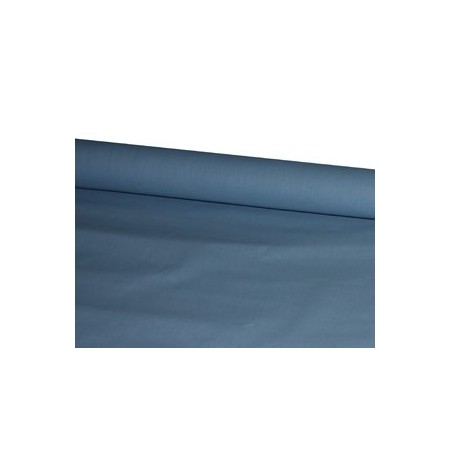 Coupe de tissu bleu avec ourlet  - coton  - Larg. 70 cm x 240 cm