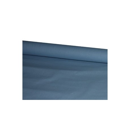 Coupe de tissu bleu avec ourlet  - coton  - Larg. 70 cm x 240 cm