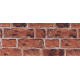 Tissu "Mur de briques" -  ignifugé M1  - Larg. 150cm   (vendu au mètre)