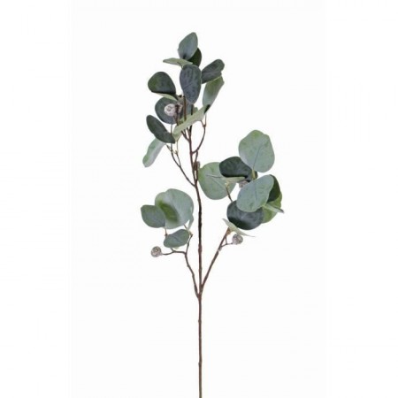Branche d'Eucalyptus artificielle - tissu et PVC - 64 cm