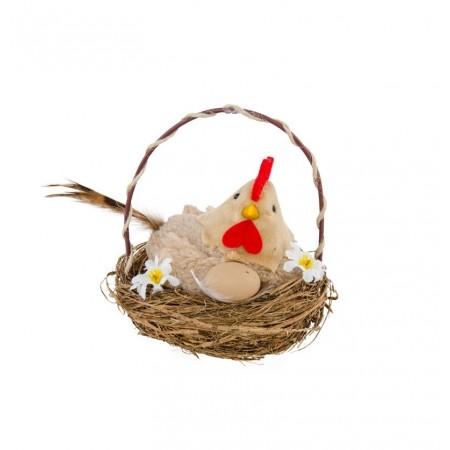 Poule  10x10x10 cm (plumes)
