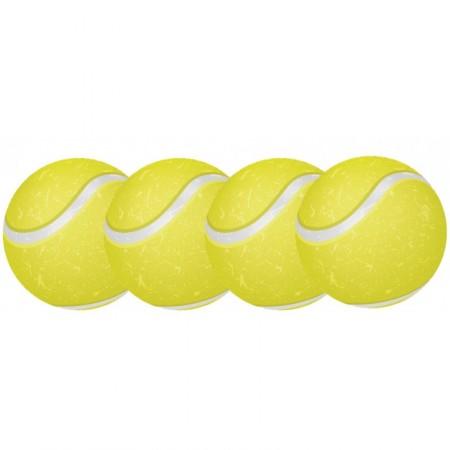 Lot de 4 mobiles Balle de tennis en carton - Diam. 29 cm