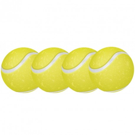 Lot de 4 mobiles Balle de tennis en carton - Diam. 29 cm
