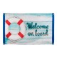 Drapeau Welcome on board 60 x 90 cm en tissu