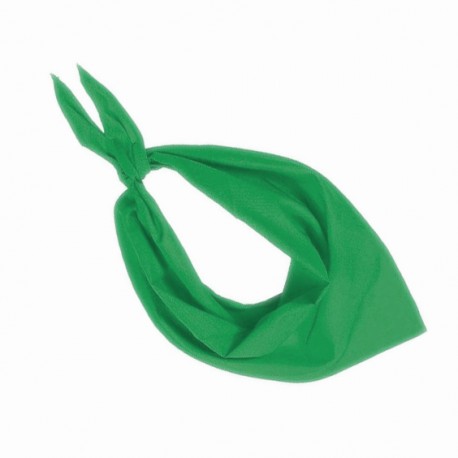 Bandana vert - polyester - 80 x 40 cm