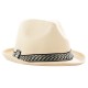 Chapeau Funky beige - Polyester / Taille Adulte - haut 13 cm diam 29 cm