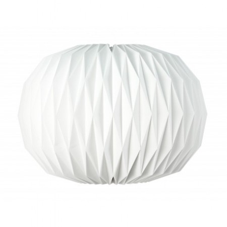 Boule origami blanche papier - 47 x 27cm