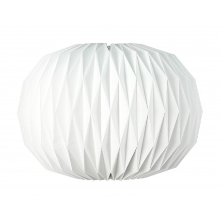 Boule origami blanche papier - 47 x 27cm