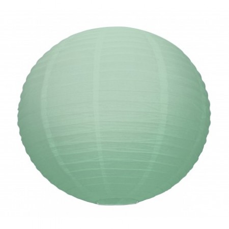Lampion boule vert pastel papier - Diam. 50cm