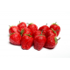 Sachet de 12 fraises aspect naturel - polystyrene - haut 4 cm diam 3 cm