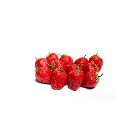 Sachet de 12 fraises aspect naturel - polystyrene - haut 4 cm diam 3 cm