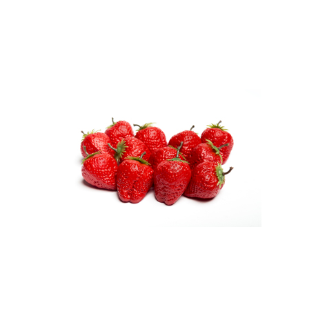 Sachet de 12 fraises aspect naturel - polystyrene - haut 4 cm diam 3 cm