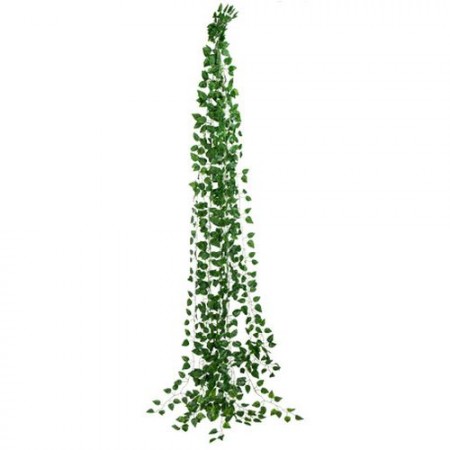 Guirlande feuilles de saule vertes x10 - Haut. 210cm