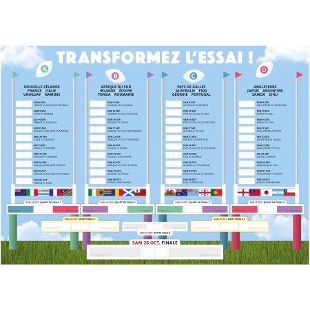 Tableau de scores 2023 -  39 x 55cm