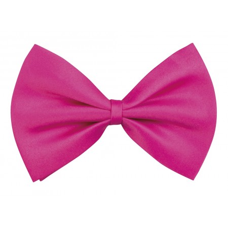 Noeud papillon rose en satin