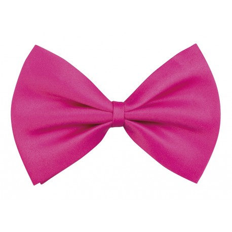 Noeud papillon rose en satin