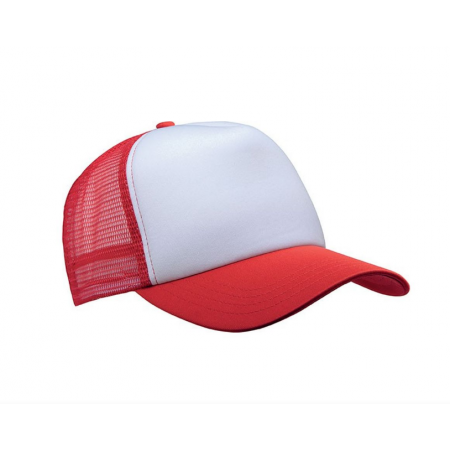 Casquette Filet rouge- Taille adulte - haut 13 cm diam 27 cm