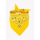 Bandana 55 x 55 cm jaune - coton