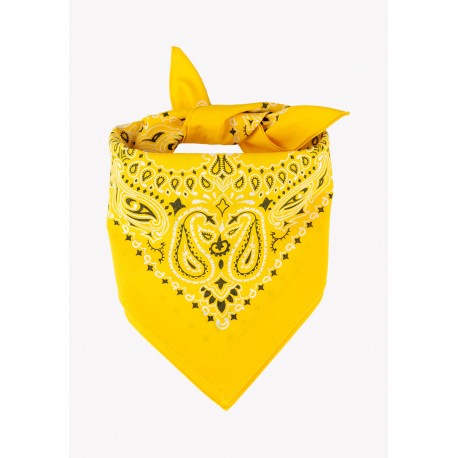 Bandana 55 x 55 cm jaune - coton