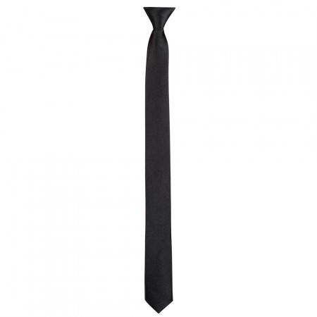 Cravate noire - polyester - long 50cm