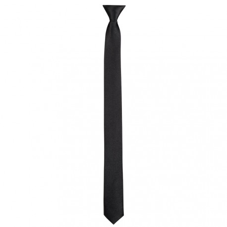 Cravate noire - polyester - long 50cm