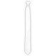 Cravate blanche - polyester - long 50cm