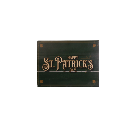 Plaque en bois SAINT PATRICK - 30 x 40cm