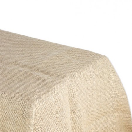 Nappe rectangulaire en toile de jute 240 x 120 cm