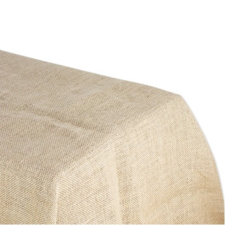 Nappe rectangulaire en toile de jute 240 x 120 cm