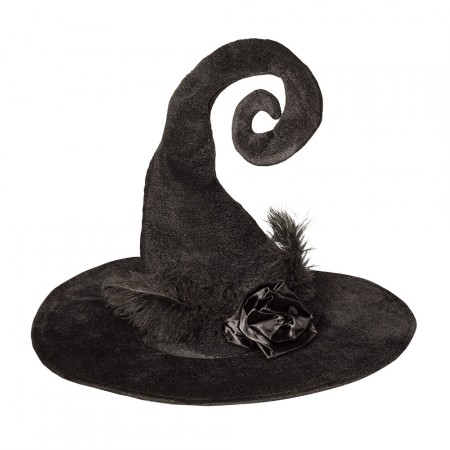 Chapeau de sorcière tissu - Haut. 55cm - Larg.42cm