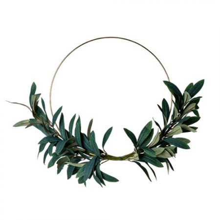 Couronne de feuilles d'olivier - Diam. 30cm