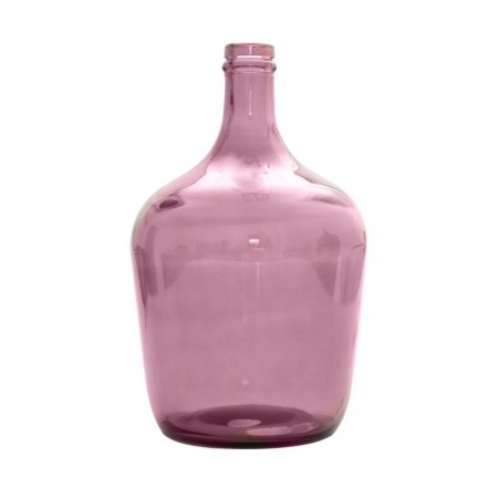 Vase en verre rose tendre 18 x 30cm