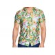 Chemise à fleurs exotiques en polyester - Taille XL