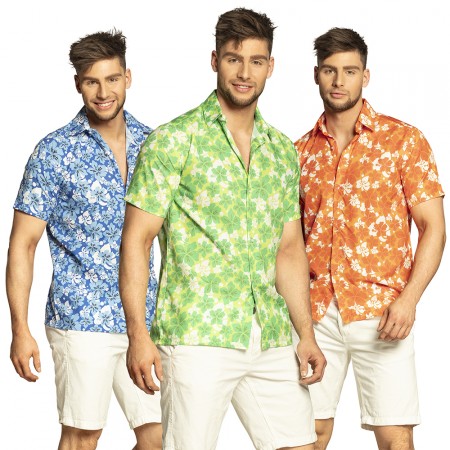 Chemise Hawaï en tissu (3 couleurs assorties - pas de choix) Taille 50/52