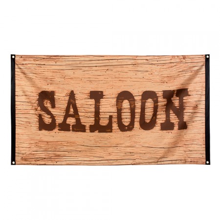 Drapeau 'Wild West Saloon' - tissu - 90 x 150cm