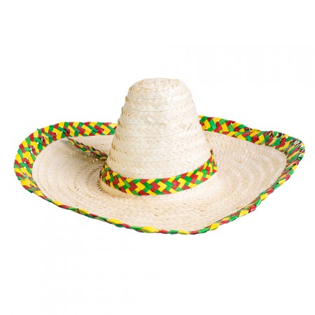 Sombrero Fiesta en paille Diam. 48 cm