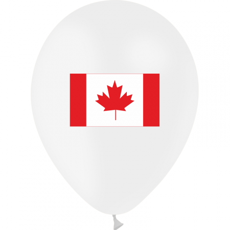 Ballon drapeau Canada x10 - Diam. 29cm