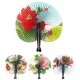 Eventail asiatique en papier Diam 23cm - 4 styles assortis