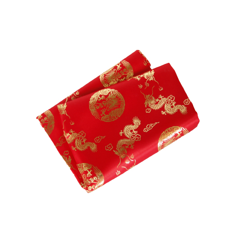 Tissu motif Asiatique synthétique - Larg. 150cm - vendu au mètre