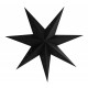 Lanterne étoile noire carton - Diam. 70cm