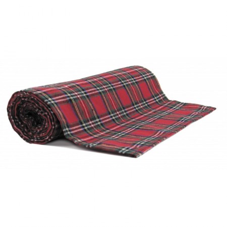 Chemin de table Tartan - coton et polyester - 300 x 30 cm