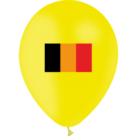 Ballon drapeau Belgique x10 - Diam. 29cm