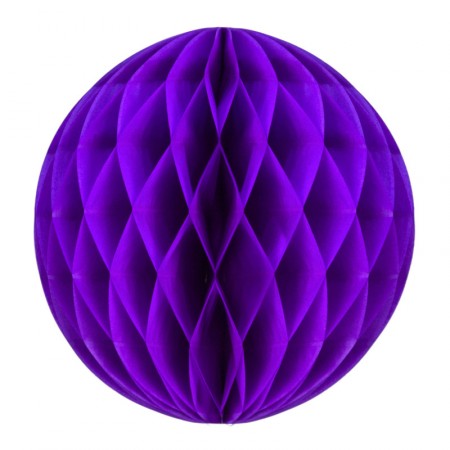 Boule violet papier - Diam. 20cm