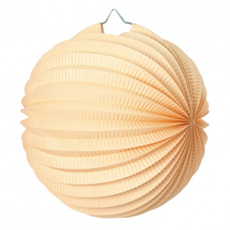 Lampion rond papier crème - Diam. 20cm